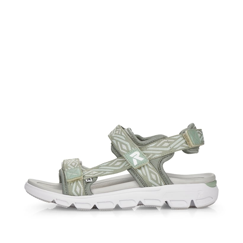 Rieker Artikelnummer V8402-52 Rieker Damen Trekkingsandalen mint green Sonderangebot