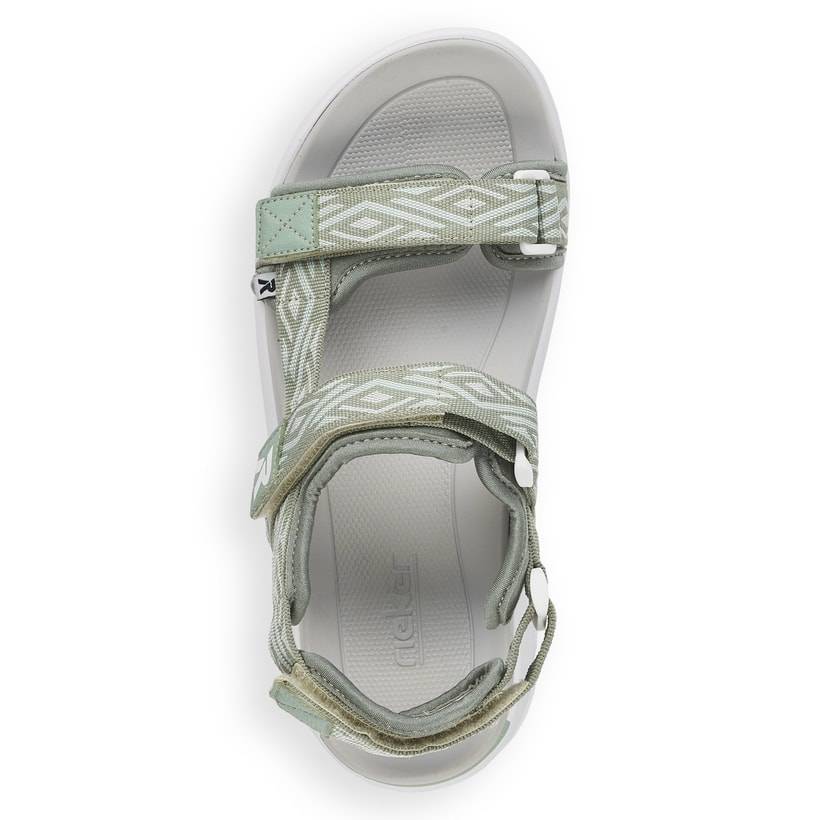 Rieker Artikelnummer V8402-52 Rieker Damen Trekkingsandalen mint green Sonderangebot