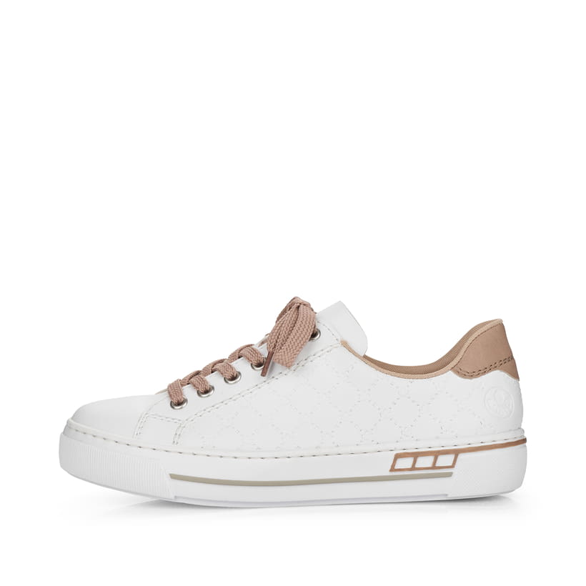 Rieker Artikelnummer L88W2-80 Rieker Damen Sneaker Low perlweiß