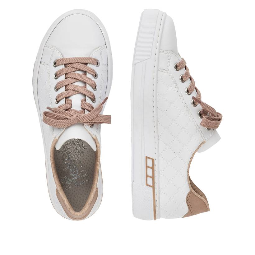 Rieker Artikelnummer L88W2-80 Rieker Damen Sneaker Low perlweiß Begrenztes Angebot