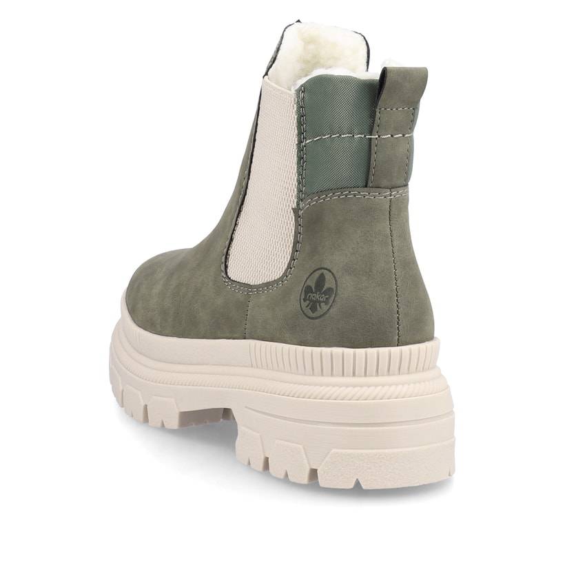 Rieker Artikelnummer Y9350-54 Rieker Damen Chelsea Boots olivgrün Saisonschlussverkauf