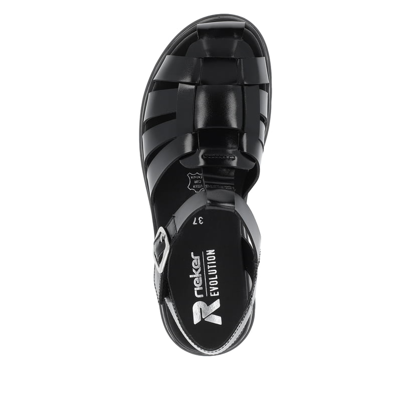 Rieker Artikelnummer W0850-00 Rieker Damen Riemchensandalen noir Black Friday