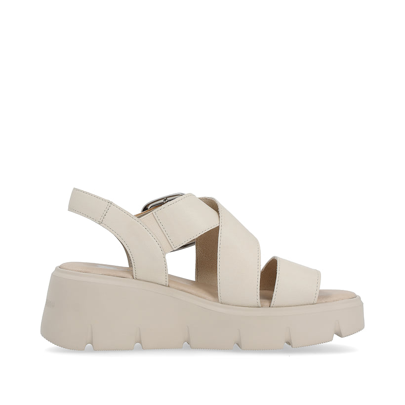 Rieker Artikelnummer W1550-60 Rieker Damen Keilsandaletten sand beige Cyber Monday