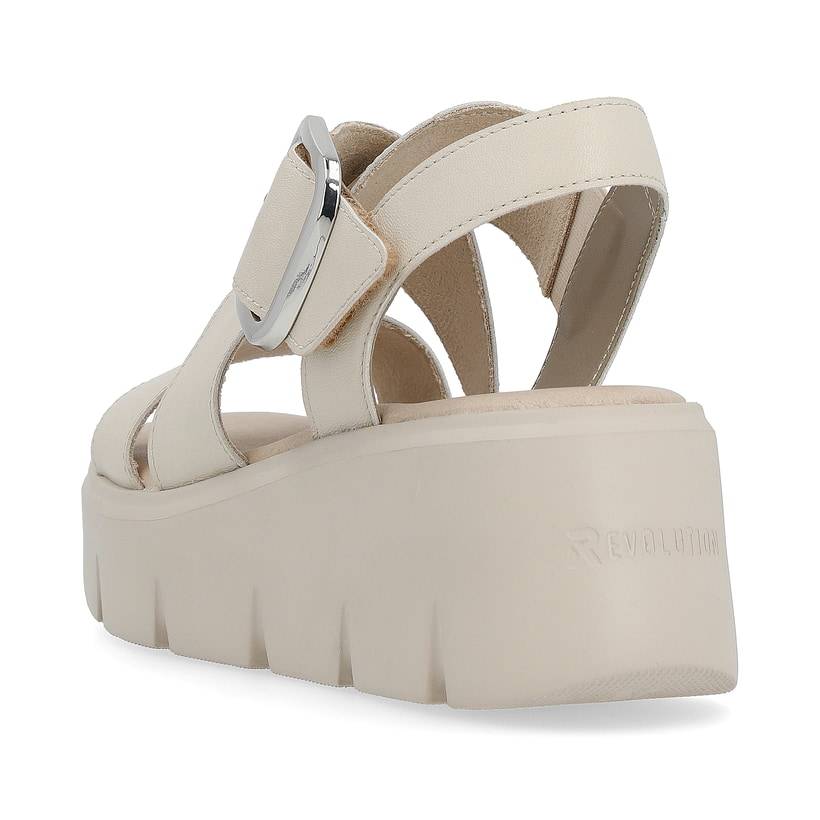 Rieker Artikelnummer W1550-60 Rieker Damen Keilsandaletten sand beige Cyber Monday