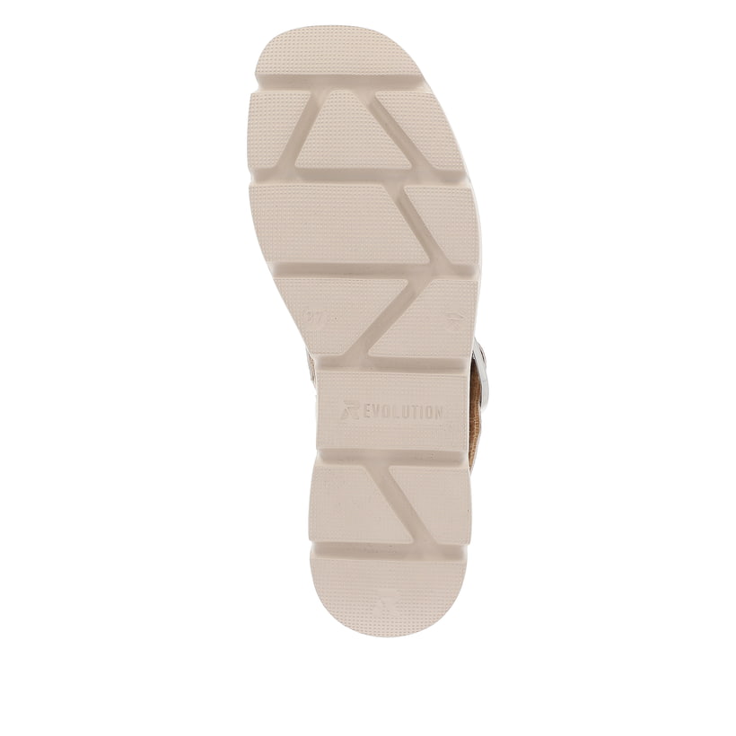 Rieker Artikelnummer W1550-60 Rieker Damen Keilsandaletten sand beige Cyber Monday