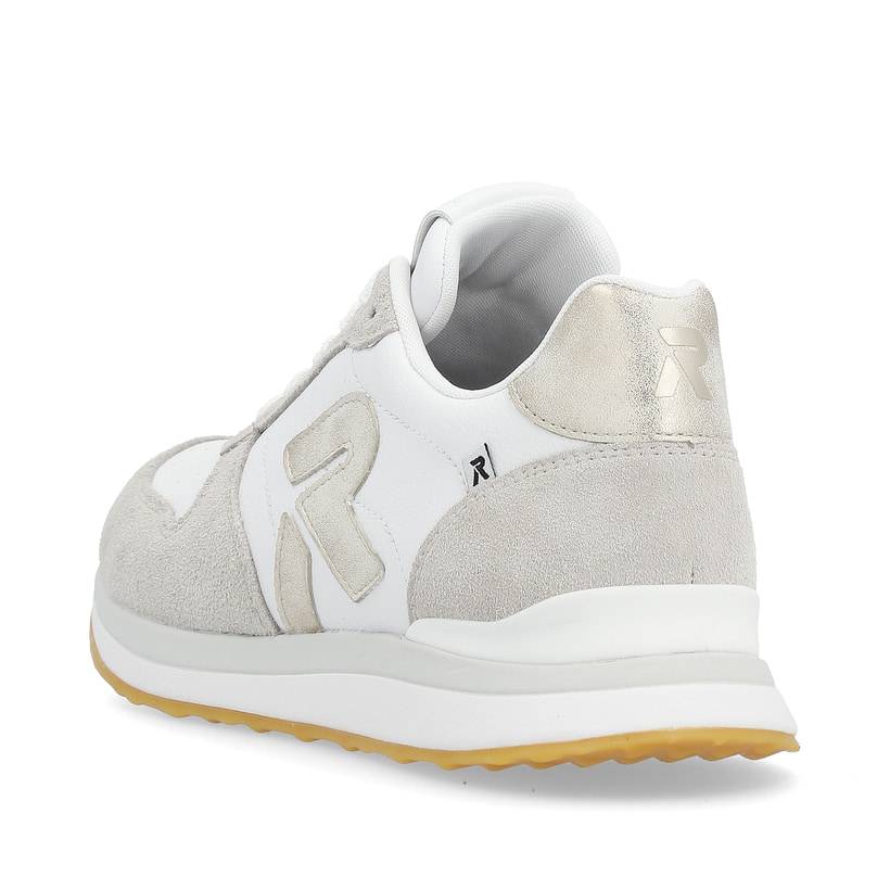 Rieker Artikelnummer 42501-81 Rieker Damen Sneaker Low pearl-white clay-beige Weihnachtsangebot