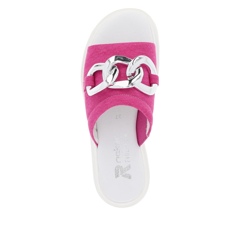 Rieker Artikelnummer W1652-31 Rieker Damen Pantoletten fuchsia Vatertagsangebot