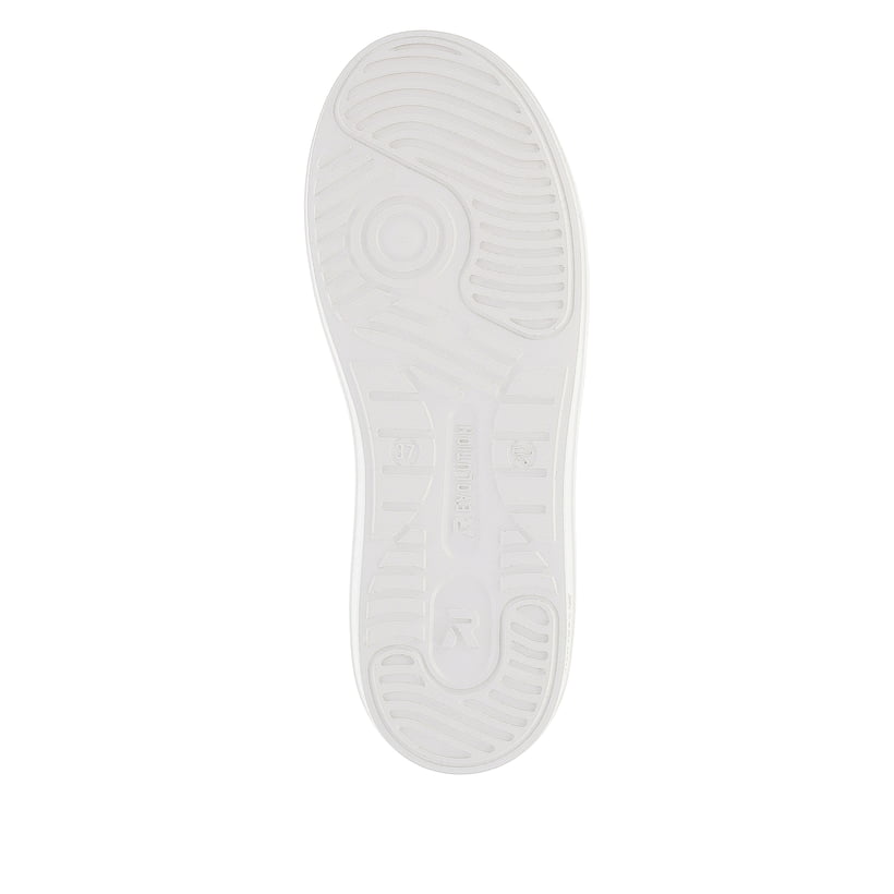 Rieker Artikelnummer W1202-80 Rieker Damen Sneaker Low pearl-white copper-metallic Top Angebot