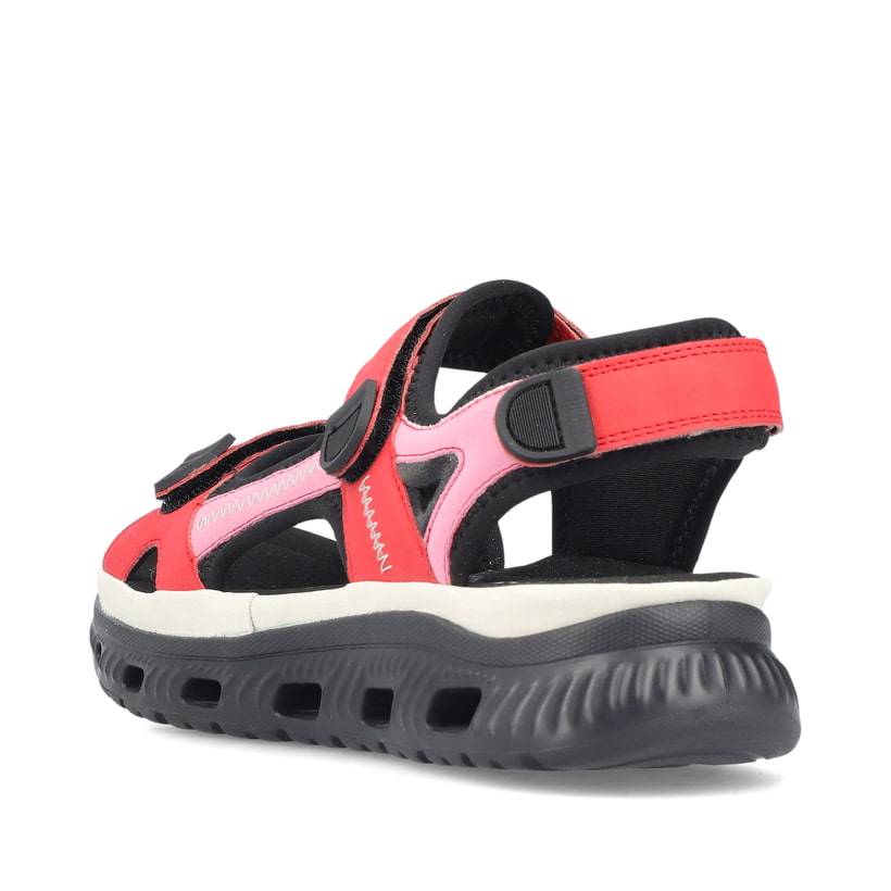 Rieker Artikelnummer 64074-33 Rieker Damen Trekkingsandalen feuerrot Online Outlet