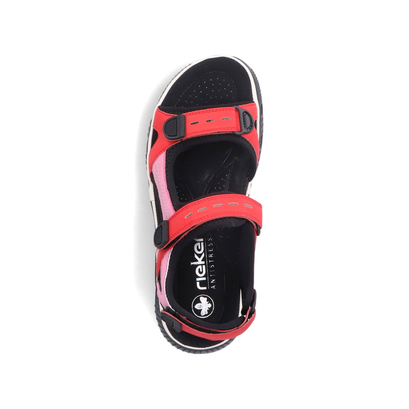 Rieker Artikelnummer 64074-33 Rieker Damen Trekkingsandalen feuerrot Online Outlet