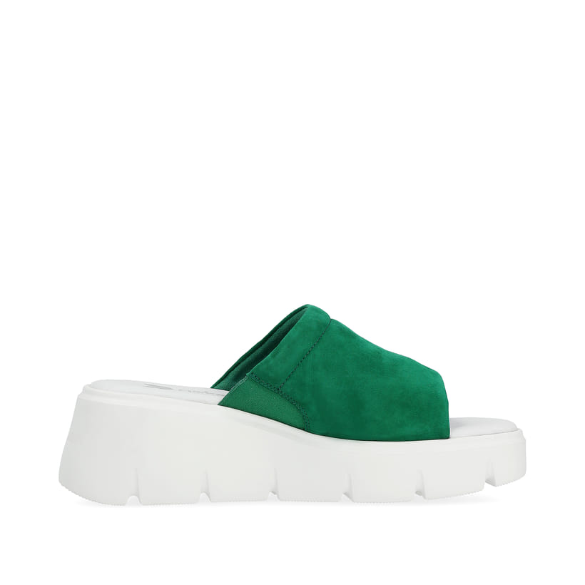 Rieker Artikelnummer W1551-52 Rieker Damen Pantoletten smaragd green Blitzangebot