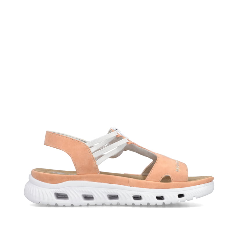 Rieker Artikelnummer 64051-38 Rieker Damen Trekkingsandalen pastellorange Große Rabatte
