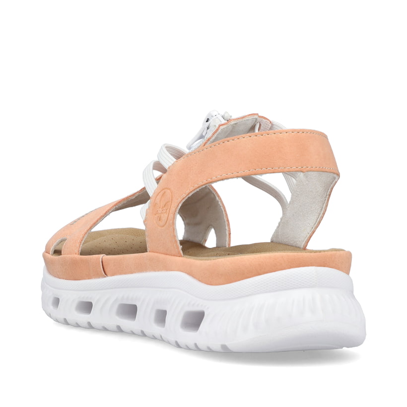 Rieker Artikelnummer 64051-38 Rieker Damen Trekkingsandalen pastellorange Große Rabatte