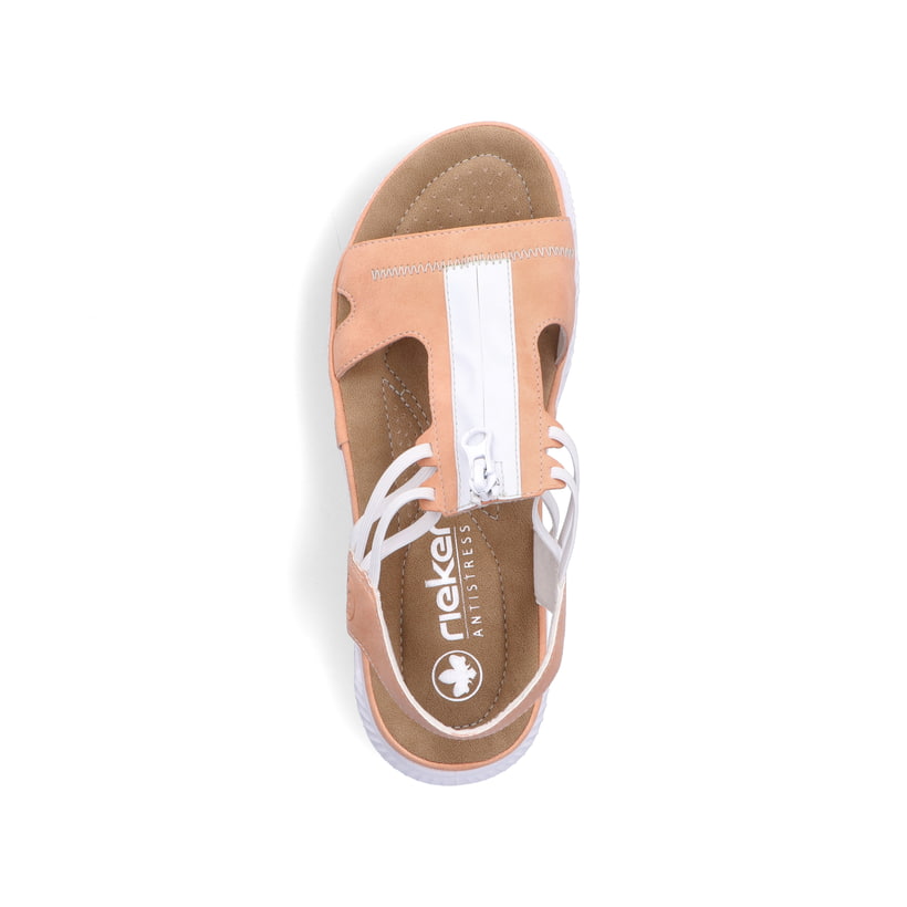 Rieker Artikelnummer 64051-38 Rieker Damen Trekkingsandalen pastellorange Große Rabatte