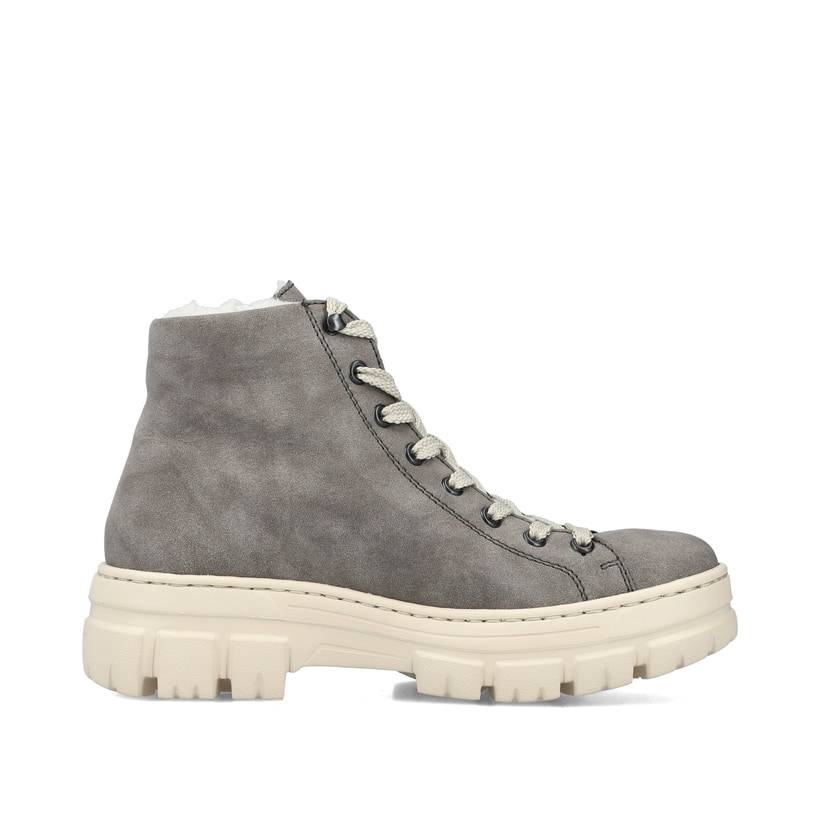 Rieker Artikelnummer Z7410-40 Rieker Damen Schnürstiefel quarzgrau Saisonale Angebote