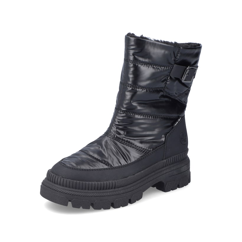 Rieker Artikelnummer Y9380-00 Rieker Damen Kurzstiefel glanzschwarz Räumungsverkauf