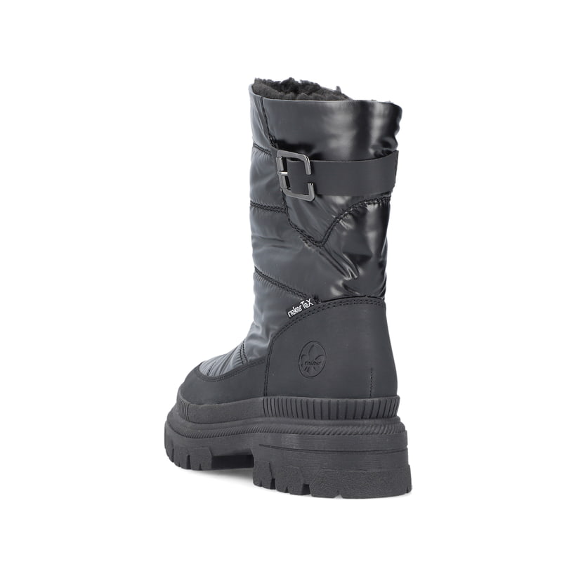 Rieker Artikelnummer Y9380-00 Rieker Damen Kurzstiefel glanzschwarz Räumungsverkauf