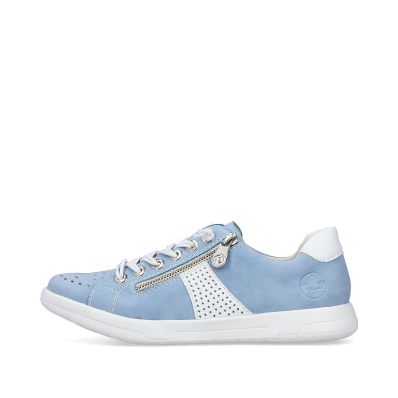 Rieker Artikelnummer 45615-10 Rieker Damen Schnürschuhe himmelblau-weiß
