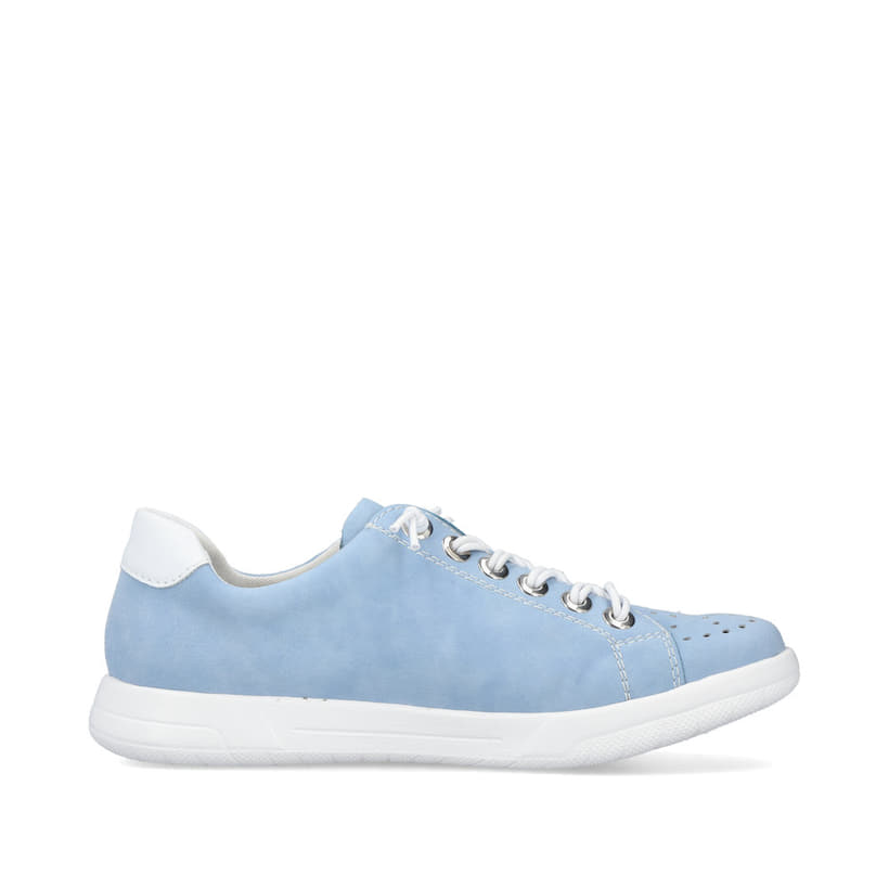 Rieker Artikelnummer 45615-10 Rieker Damen Schnürschuhe himmelblau-weiß Kauf eins, bekomm eins gratis