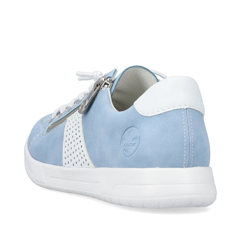 Rieker Artikelnummer 45615-10 Rieker Damen Schnürschuhe himmelblau-weiß Kauf eins, bekomm eins gratis