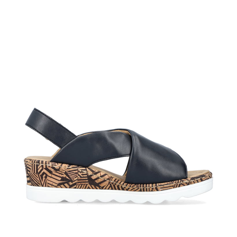 Rieker Artikelnummer 67189-14 Rieker Damen Keilsandaletten marineblau Tägliche Deals