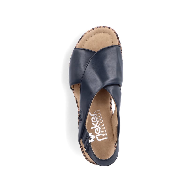 Rieker Artikelnummer 67189-14 Rieker Damen Keilsandaletten marineblau Tägliche Deals