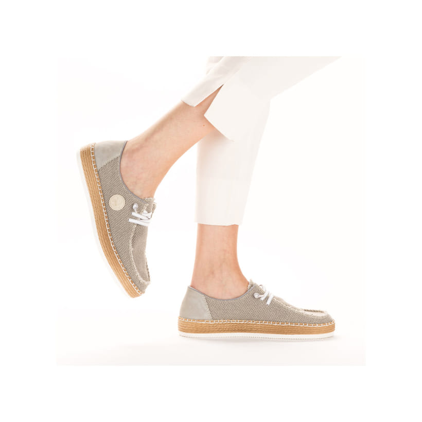 Rieker Artikelnummer L7853-64 Rieker Damen Slipper stahlbrau VIP-Rabatte