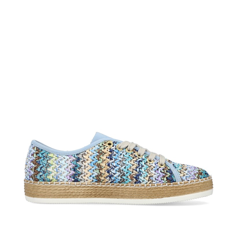 Rieker Artikelnummer L7843-90 Rieker Damen Schnürschuhe multi-himmelblau Super Sparpreis