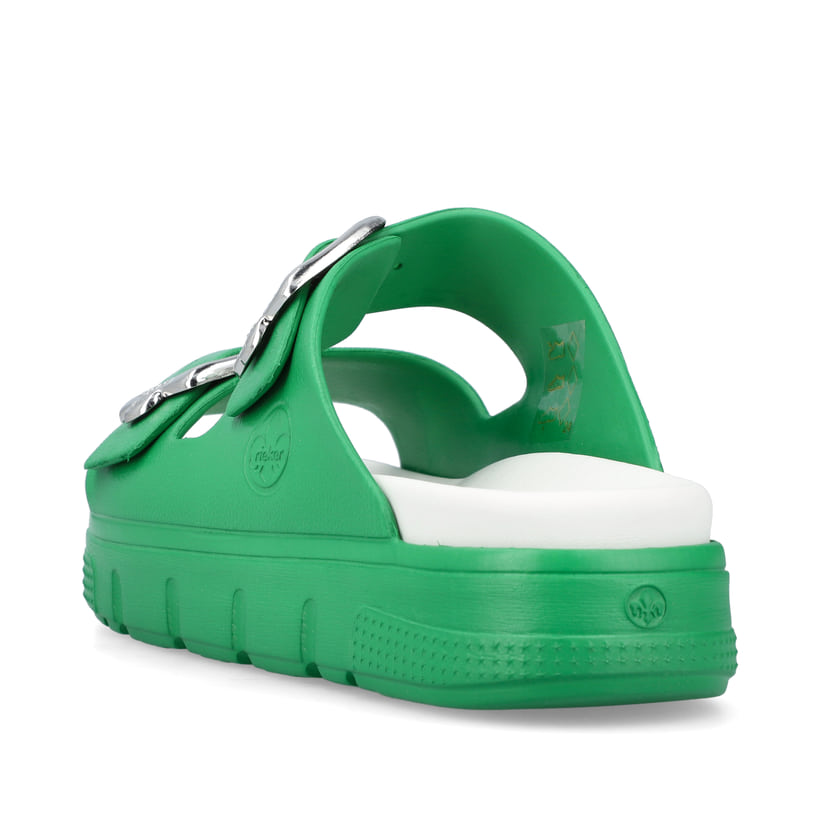 Rieker Artikelnummer P2180-53 Rieker Damen Pantoletten laubgrün Wochenangebot