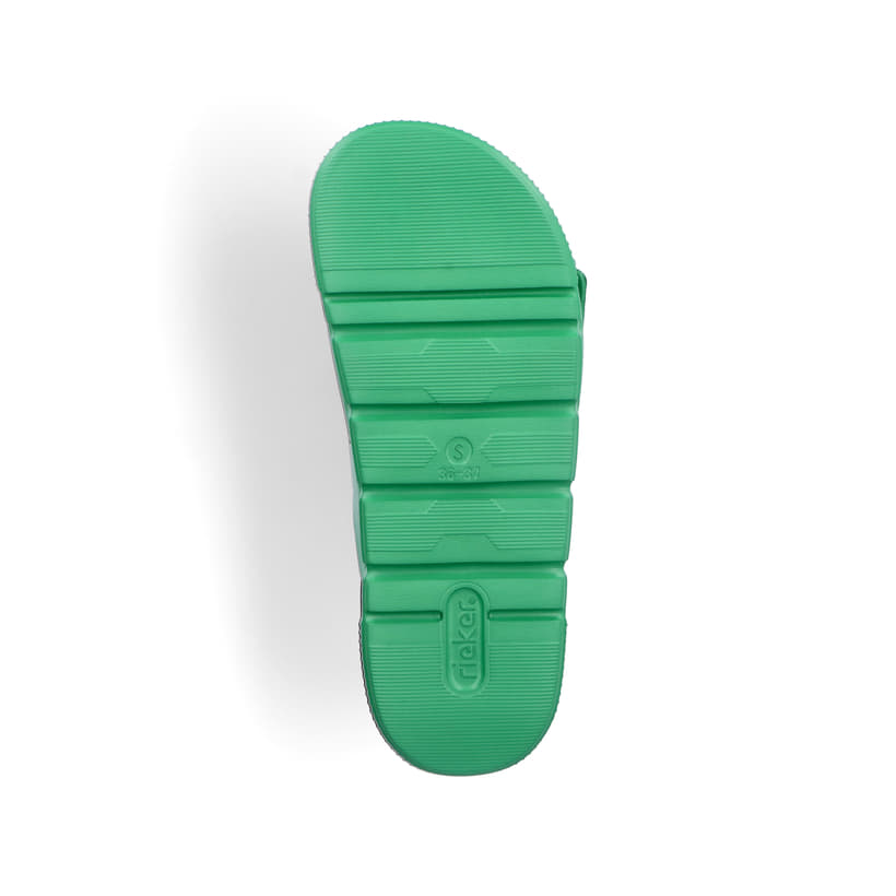 Rieker Artikelnummer P2180-53 Rieker Damen Pantoletten laubgrün Wochenangebot