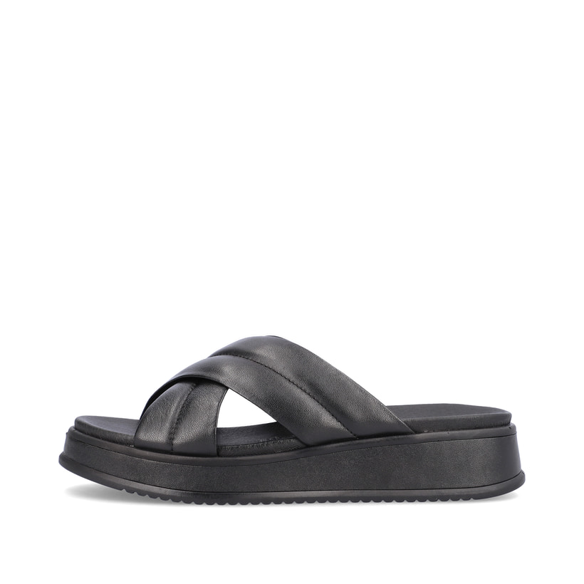 Rieker Artikelnummer W0802-00 Rieker Damen Pantoletten midnight black