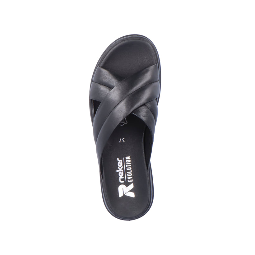 Rieker Artikelnummer W0802-00 Rieker Damen Pantoletten midnight black Neueste Stile