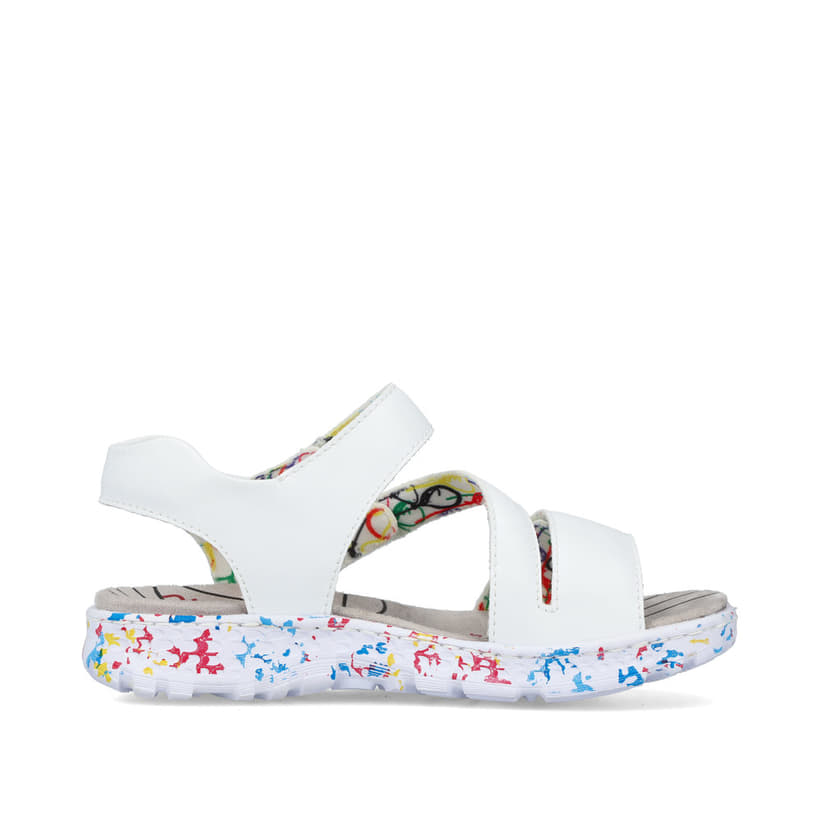 Rieker Artikelnummer 67870-80 Rieker Damen Riemchensandalen lilienweiß Letzte 2 Tage