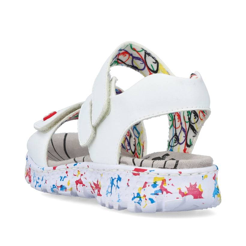 Rieker Artikelnummer 67870-80 Rieker Damen Riemchensandalen lilienweiß Letzte 2 Tage