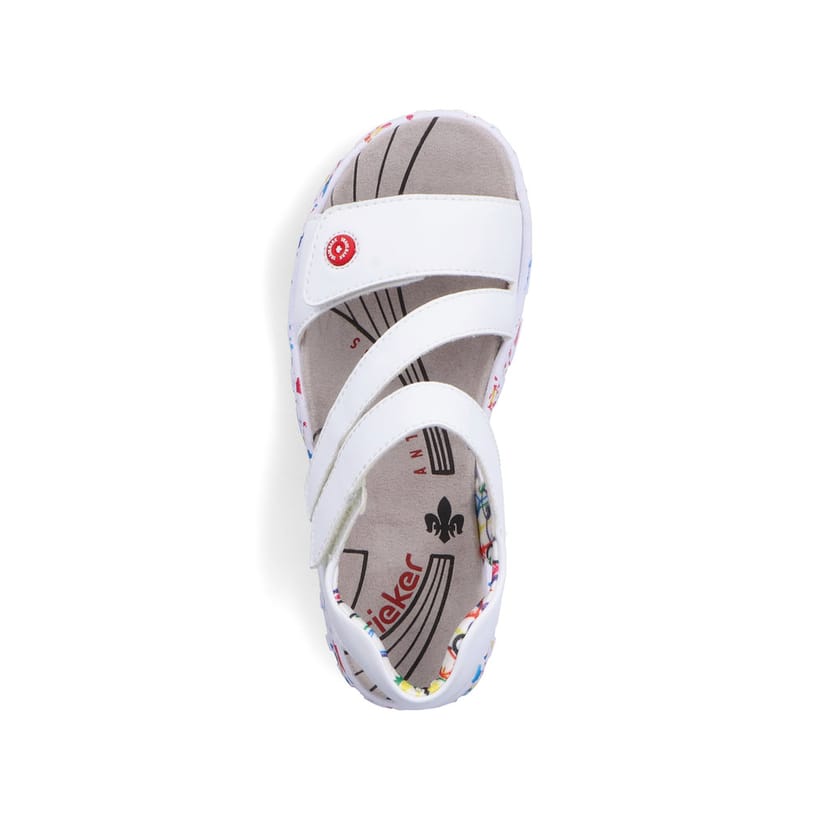 Rieker Artikelnummer 67870-80 Rieker Damen Riemchensandalen lilienweiß Letzte 2 Tage