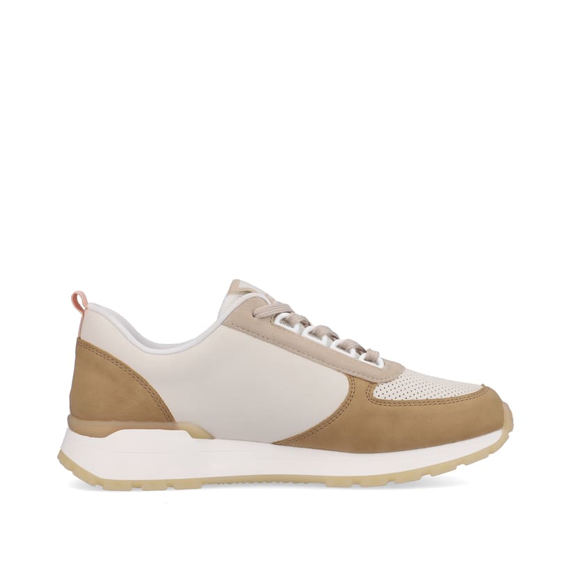 Rieker Artikelnummer W0602-82 Rieker Damen Sneaker Low clay-beige cinnamon white Bis zu 55% Rabatt