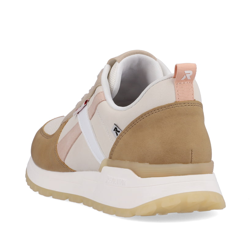 Rieker Artikelnummer W0602-82 Rieker Damen Sneaker Low clay-beige cinnamon white Bis zu 55% Rabatt