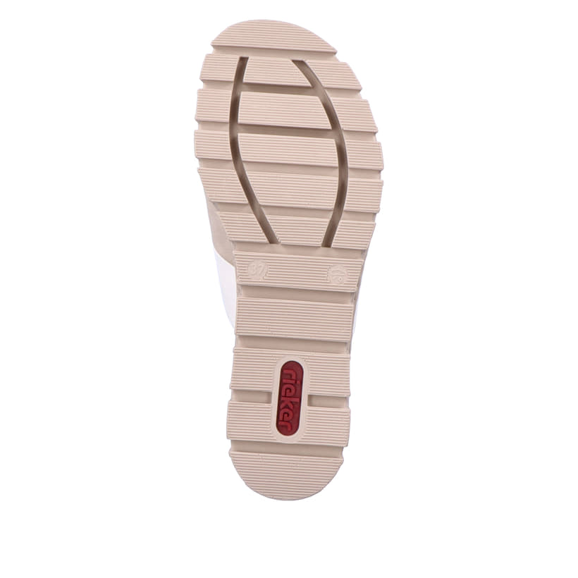 Rieker Artikelnummer 68092-62 Rieker Damen Pantoletten hellbeige Super Rabatt