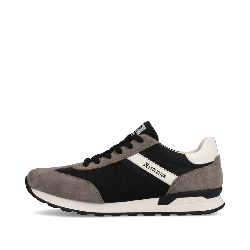 Rieker Artikelnummer U0301-00 Rieker Herren Sneaker Low deep-black stone-grey Versandkostenfrei