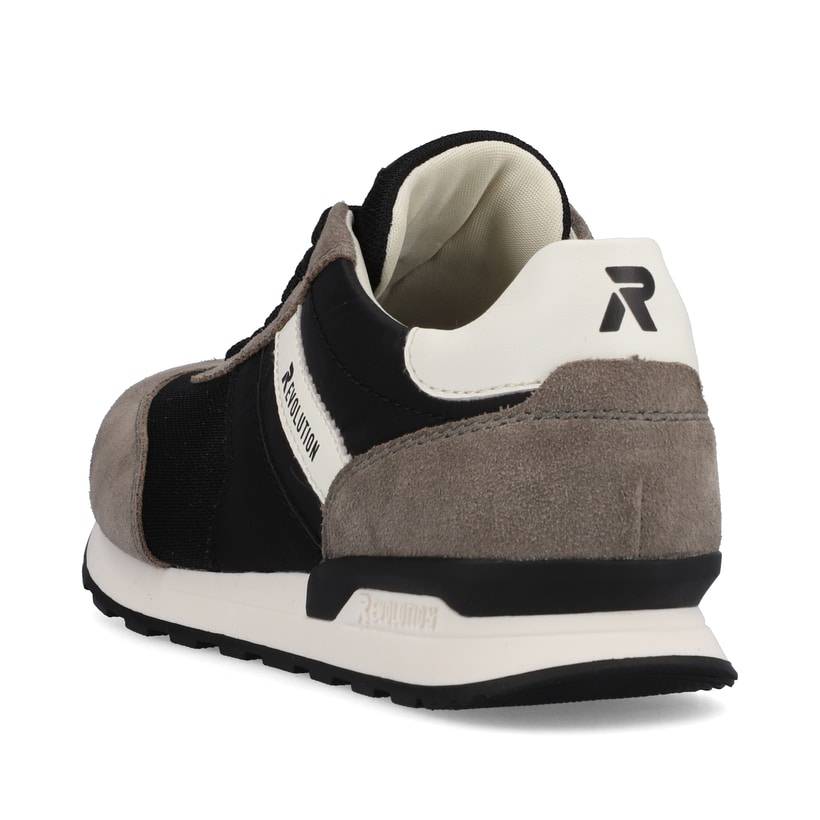 Rieker Artikelnummer U0301-00 Rieker Herren Sneaker Low deep-black stone-grey Versandkostenfrei