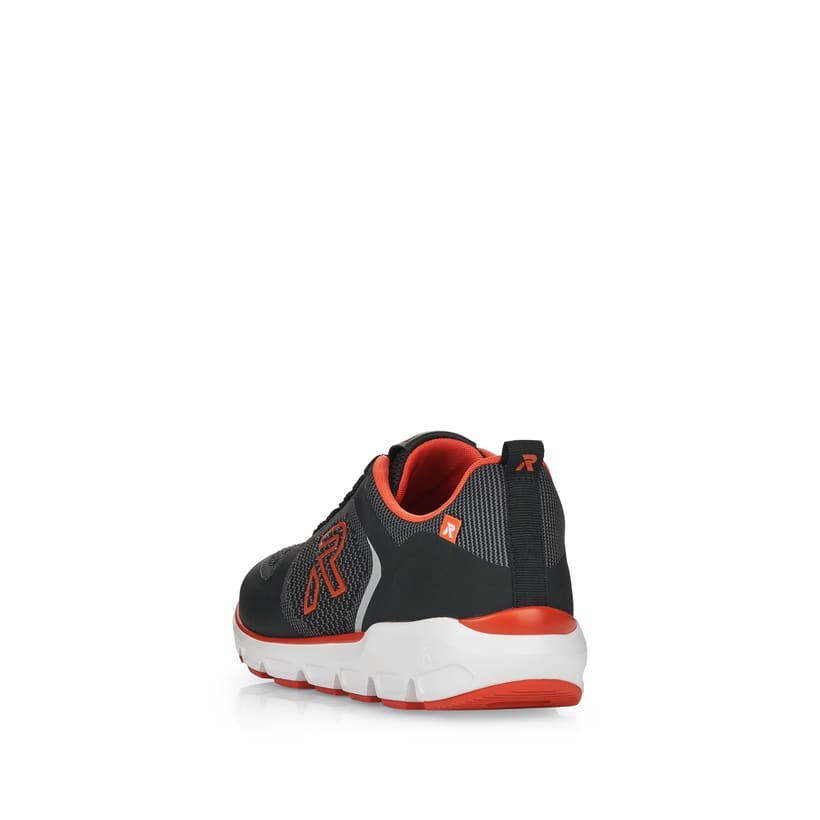 Rieker Artikelnummer 40402-00 Rieker Damen Sneaker Low urban-black rust-orange Großer Ausverkauf