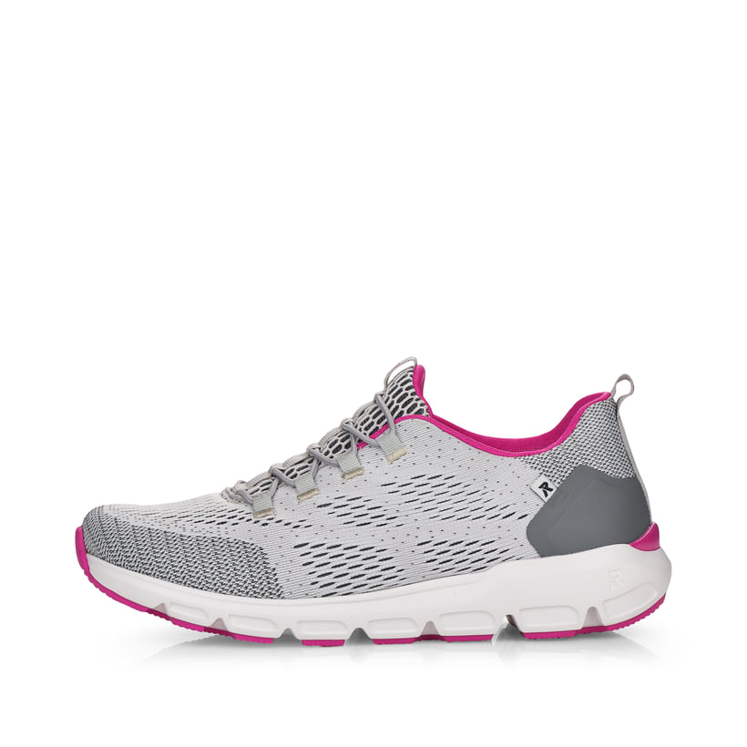 Rieker Artikelnummer 40403-40 Rieker Damen Slipper silver grey
