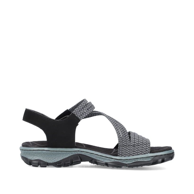 Rieker Artikelnummer 68871-00 Rieker Damen Trekkingsandalen graphitschwarz Preisnachlass