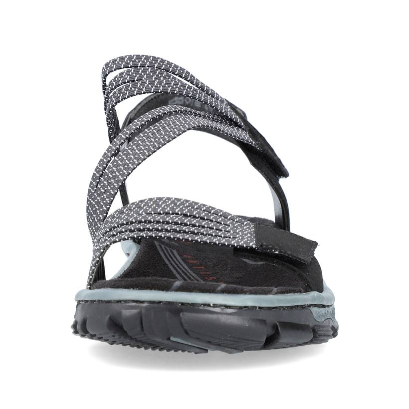 Rieker Artikelnummer 68871-00 Rieker Damen Trekkingsandalen graphitschwarz Preisnachlass