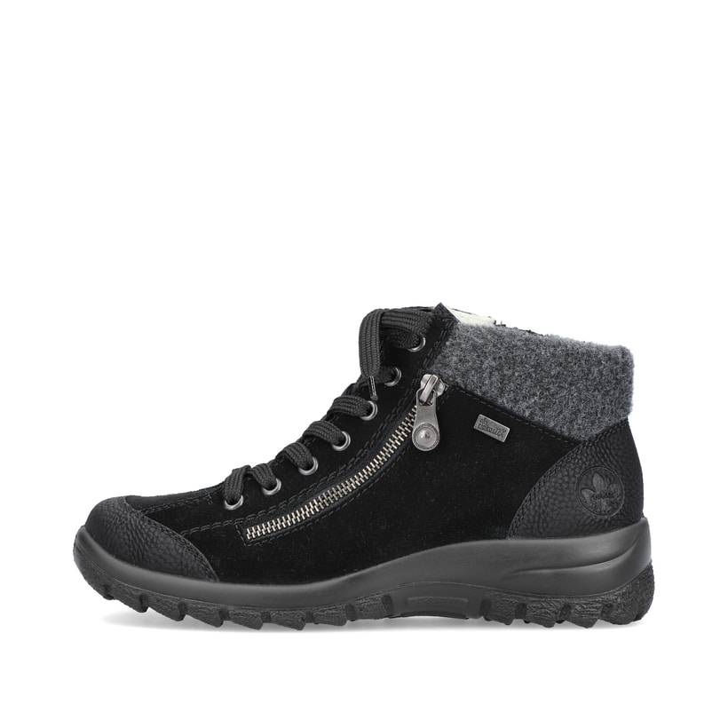 Rieker Artikelnummer L7132-01 Rieker Damen Schnürschuhe graphitschwarz