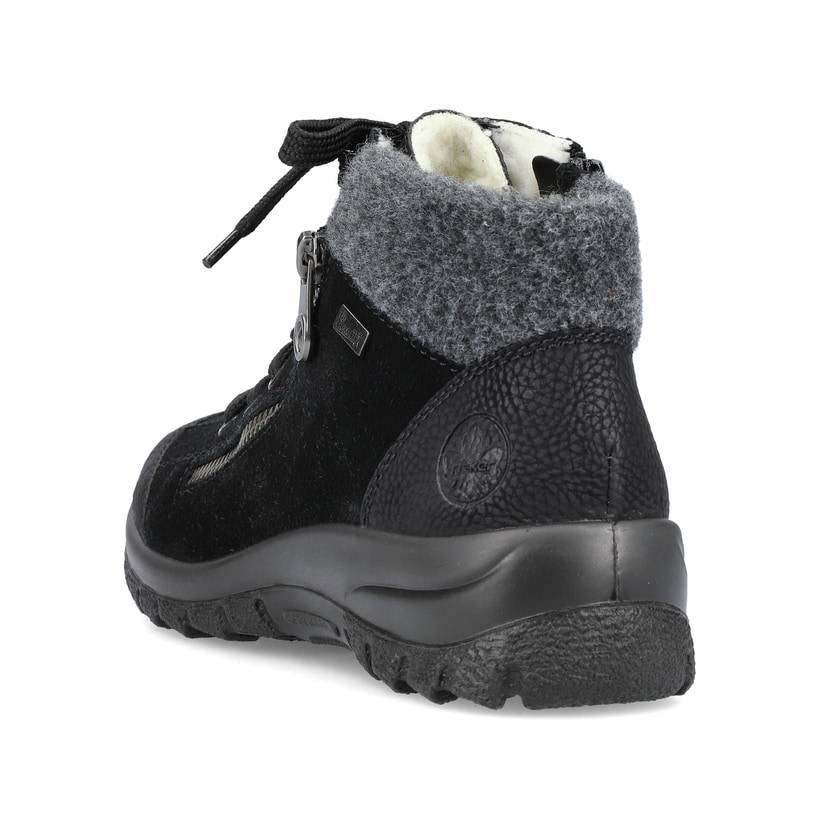 Rieker Artikelnummer L7132-01 Rieker Damen Schnürschuhe graphitschwarz Saisonschlussverkauf
