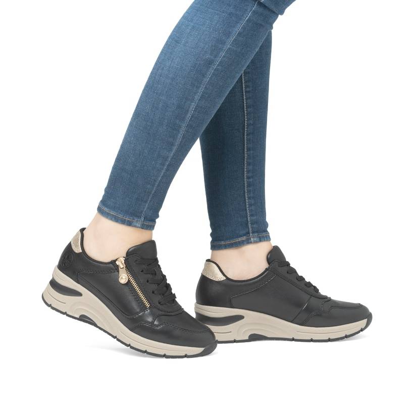 Rieker Artikelnummer N9301-00 Rieker Damen Sneaker Low mattschwarz Black Friday