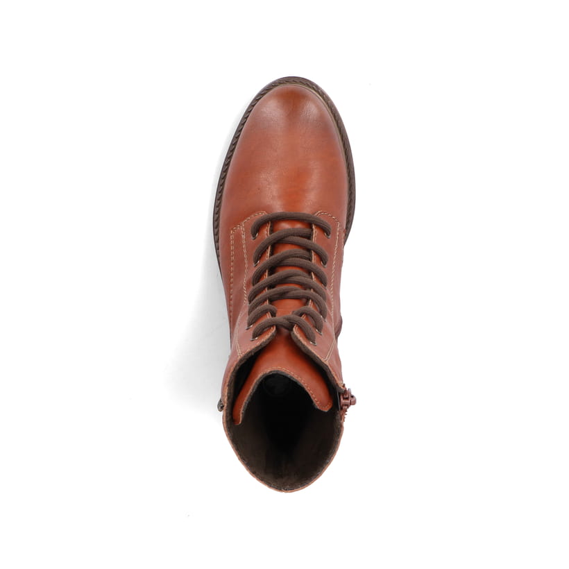 Rieker Artikelnummer 71450-24 Rieker Damen Schnürstiefel fuchsbraun Jubiläumsangebot