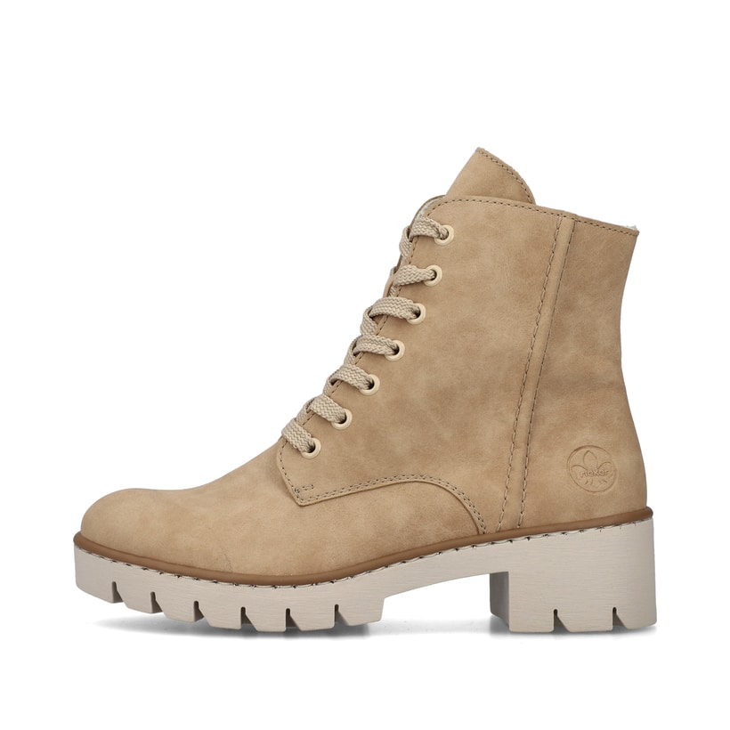 Rieker Artikelnummer X5702-60 Rieker Damen Schnürstiefel braunbeige Lagerräumung