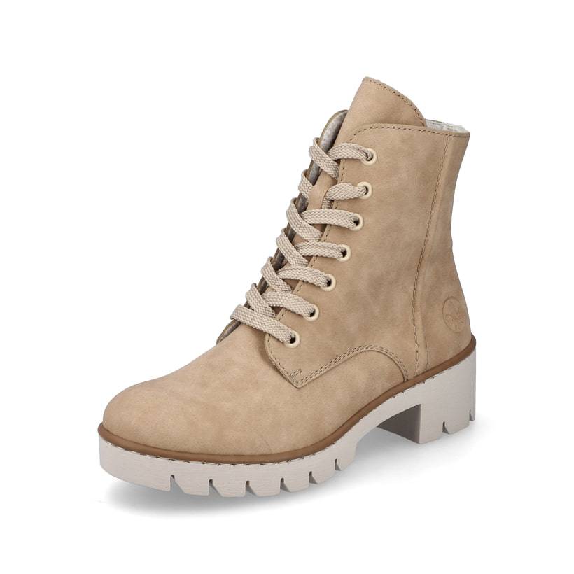 Rieker Artikelnummer X5702-60 Rieker Damen Schnürstiefel braunbeige Lagerräumung